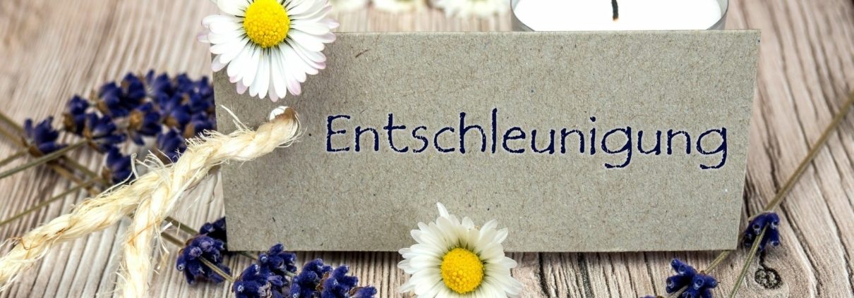 Entschleunigung Header